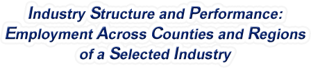 Arkansas - Employment Across Counties and Regions of a Selected Industry
